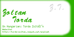 zoltan torda business card